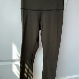 Army green Lululemon Leggings